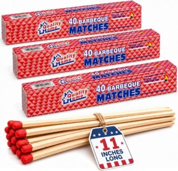Quality Home Extra Long Wooden Safety Matches 1