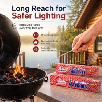 Quality Home Extra Long Wooden Safety Matches 3