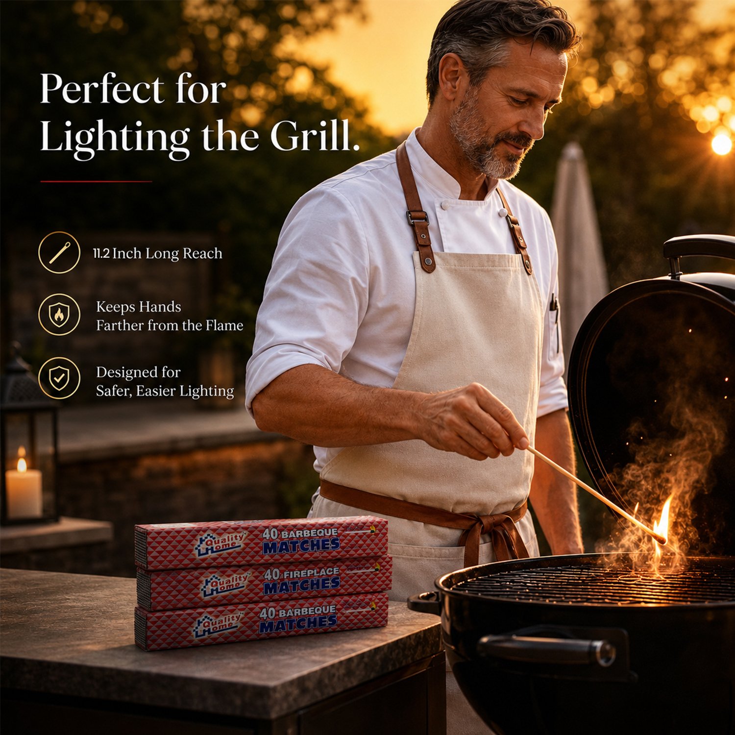 quality Home Extra Long Matches details use